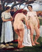 Eugene Laermans Women Bathing in Germany oil painting artist